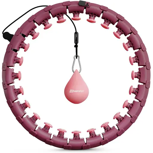 Хулахуп Hop-Sport HS-106HH масажний з обважнювачем рожевий