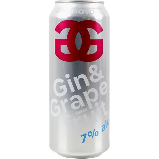 Напиток слабоалкогольный Tairovo Gin With Grapefruit Taste газированный 7% 0.5 л