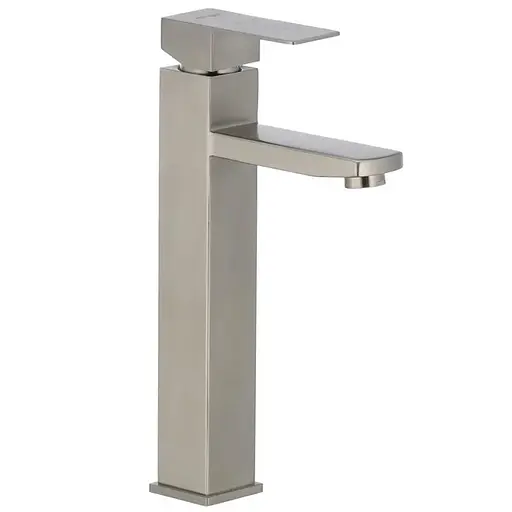 Смеситель для умывальника Mixxus KUB-001-High SS2951 Нержавеющая сталь - фото 1