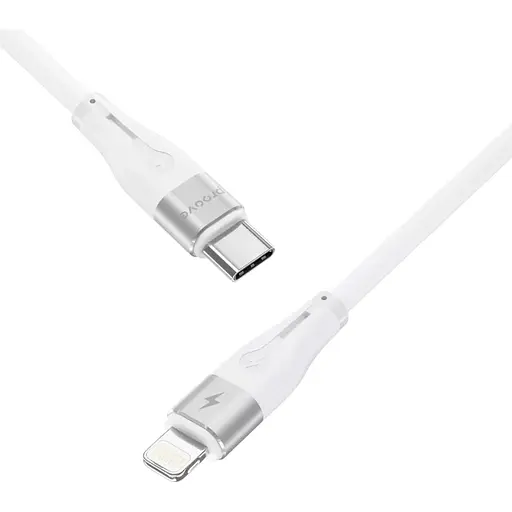 Кабель Proove Soft Silicone USB-C to Lightning 27W 1m White (CCSO27002102) [130631] - фото 3