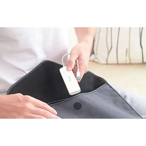 USB-хаб j5create JCH345EW-N USB-C на 4 USB-C, белый (JCH345EW-N) - фото 10