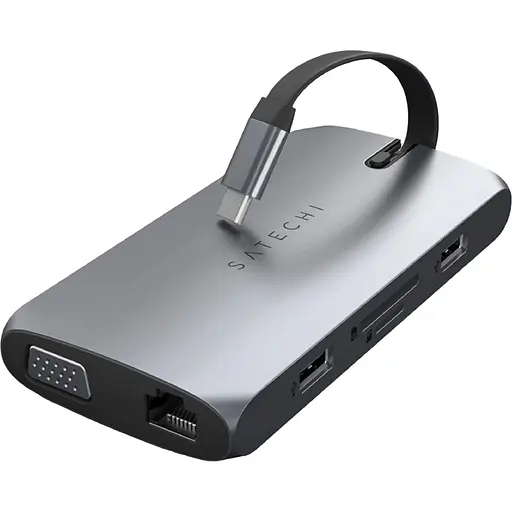 Адаптер Satechi Aluminum Type-C On-the-Go Multiport Adapter Space Gray (ST-UCMBAM)