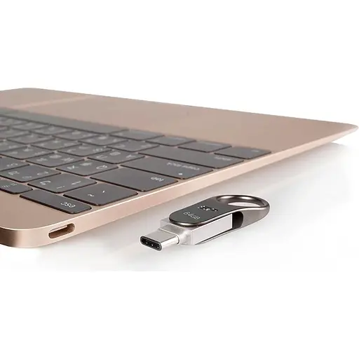 USB флеш-накопитель Silicon Power Mobile C80 64GB USB-A 3.2 Gen 1/USB-C Silver (SP064GBUC3C80V1S) [134403] - фото 7