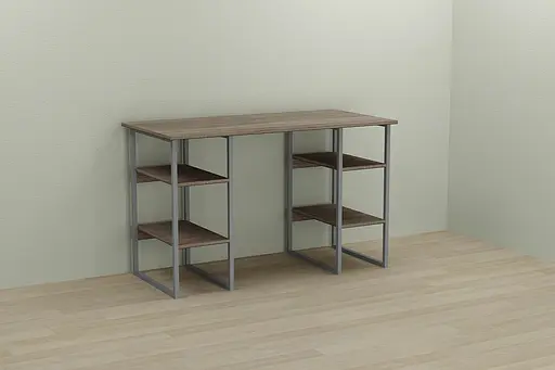 Компьютерный стол Ferrum-decor Карен 75x140x60 серый ДСП Дуб Сонома Труфель 16мм (FRD-102430)