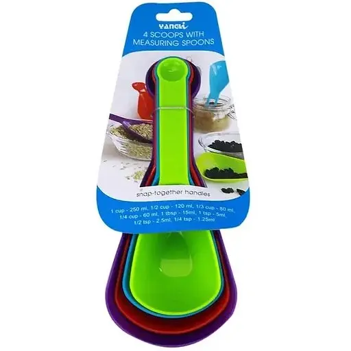 Набір мірних ложок Frico 4 шт FRU-078