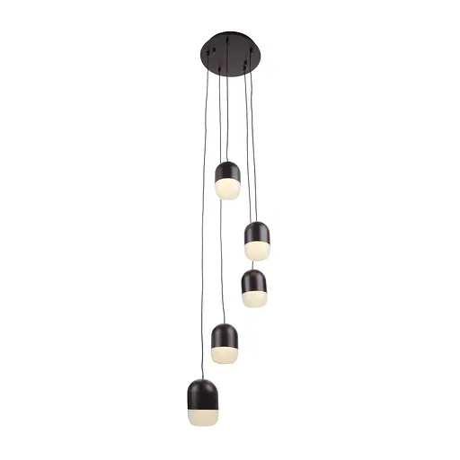 Люстра подвесная Brille в спальню LED 35W NW BK (BR-01 674S/5) - фото 4