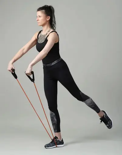 Трубчастий еспандер U-Power Latex resistance tube для фітнесу з ручками 30LB Red 13.5 кг (UP_1001_30LB_Red) - фото 7