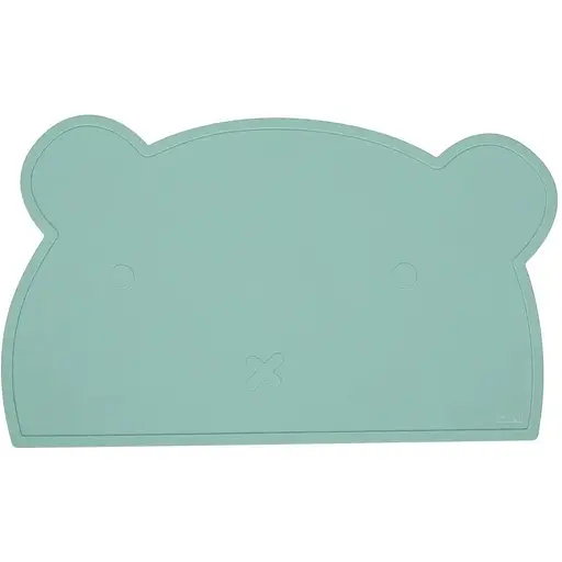 Силіконовий килимок для годування дитини FreeOn Bear green