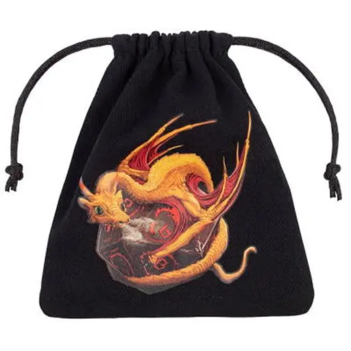 Мішечок для кубиків Q-Workshop Dragon Black & adorable Dice Bag (BDRA102) - фото 1