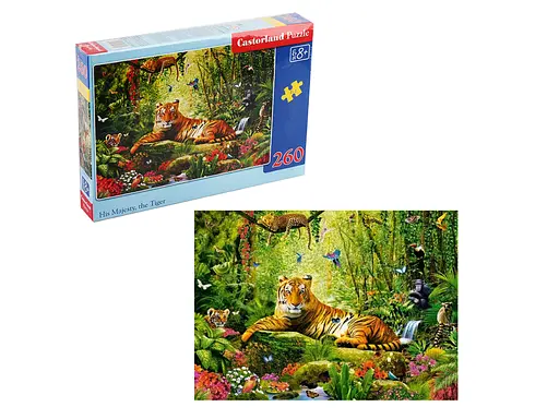 Пазли Castorland Його величність Тигр, 260 елементів, 32x23 см, B-27569 - фото 2
