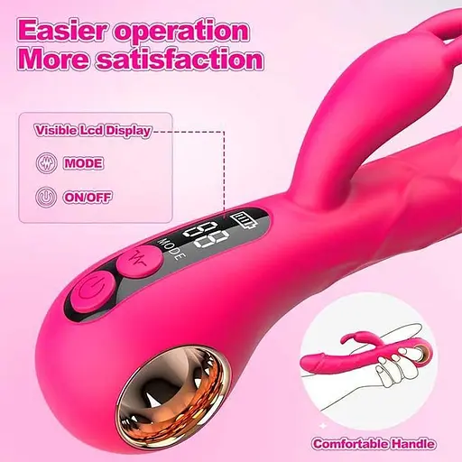 Вибратор Кролик для женщин силиконовый Satisfyer 22 см фуксия длина - фото 4