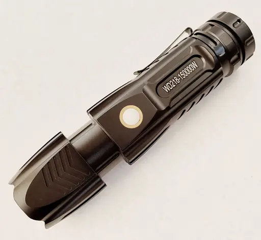 Светодиодный ручной аккумуляторный фонарь Yajia WD-218 переносной качественный фонарик Zoom Зум 18650 - фото 5