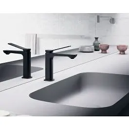 Смеситель для раковины Paffoni Tilt без донного клапана black matt TI071NO, Черный матовый - фото 4