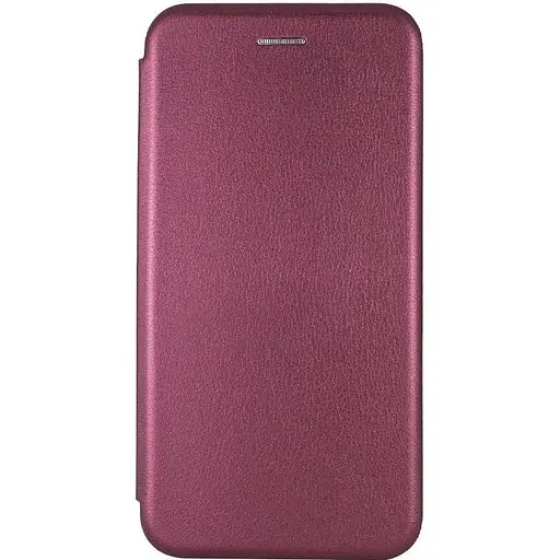 Кожаный чехол-книжка Epik Classy для Xiaomi Redmi 12 Бордовый