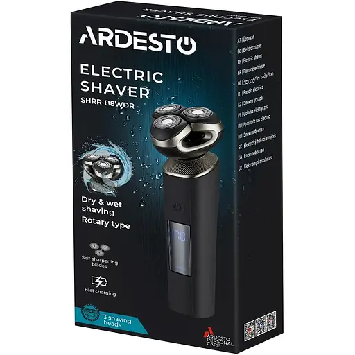 Електробритва Ardesto SHRR-B8WDR Black роторна - фото 6