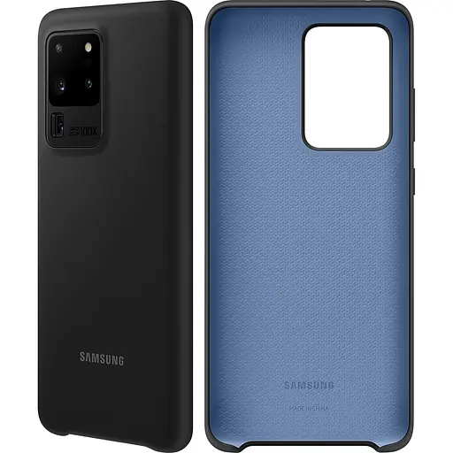 Оригінальний силіконовий чохол Silicone Cover для Samsung Galaxy S20 Ultra Black EF-PG988TBEGRU - фото 5