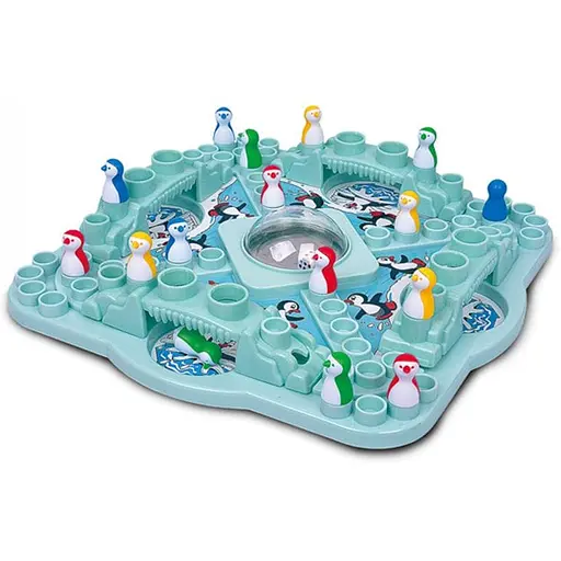 Настольная интерактивная игра Ummi 707-36 Игра «Pop N Drop» с пингвинами, синяя - фото 1