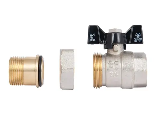 Кран шаровой Thermo Alliance "Американка" Base 3/4" ВЗ прямой, PN40, бабочка SD221W20 - фото 6