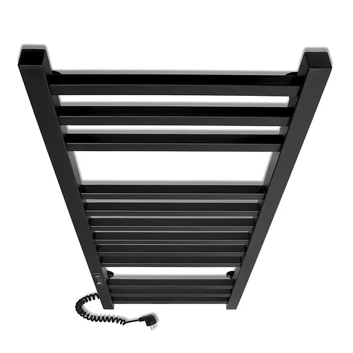 Електрична рушникосушарка Laris Зебра Імідж ЧФЧ12 350x900 Е ліва R3 73207654, Чорний матовий, Ліве, Електронний - фото 4