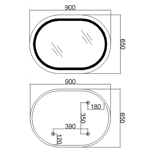 Дзеркало Qtap Gemini 650x900 з LED-підсвічуванням Touch, з антизапотіванням, з димером температури кольору (3000-6500K) Reverse QT2578R6590 - фото 2
