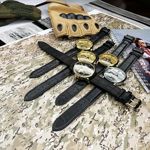 Наручний годинник чоловічий 022 Gold-Gold Mechanic Де би не був Patriot acs0030982 - фото 4