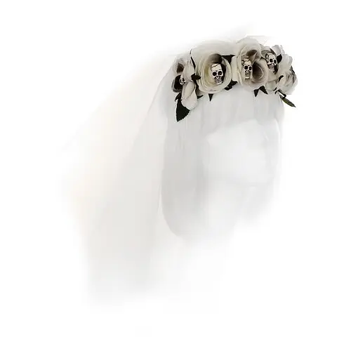 Вінок Helena з черепами і фатою - фото 1