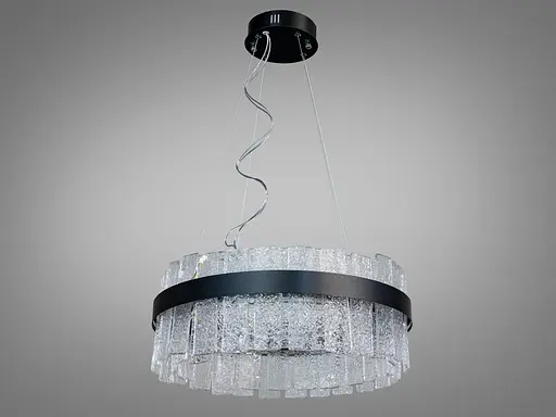 Високоефективна кришталева світлодіодна люстра підвіс, 110 Вт, бронза - фото 4