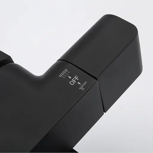 Душова система з термостатом Gappo G2407-60 вилив - перемикач на лійку, 3-функції, Чорний матовий - фото 3