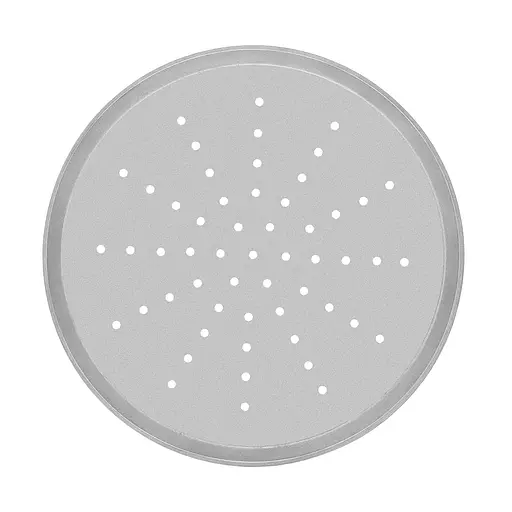 Форма перфорована для випікання піци з литого алюмінію Ø 27 см, Полімет Сірий 85645 - фото 3