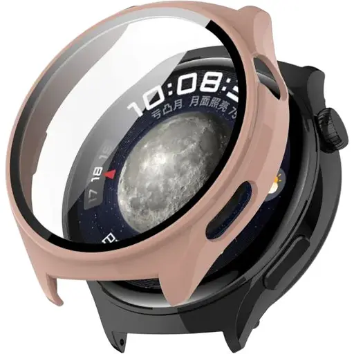Чехол-накладка DK Пластик Gloss Стекло Full Cover для Huawei Watch 4 (pink)