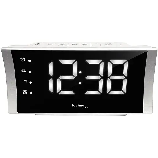 Часы настольные с радио Technoline WT494 Silver (WT494) - фото 1