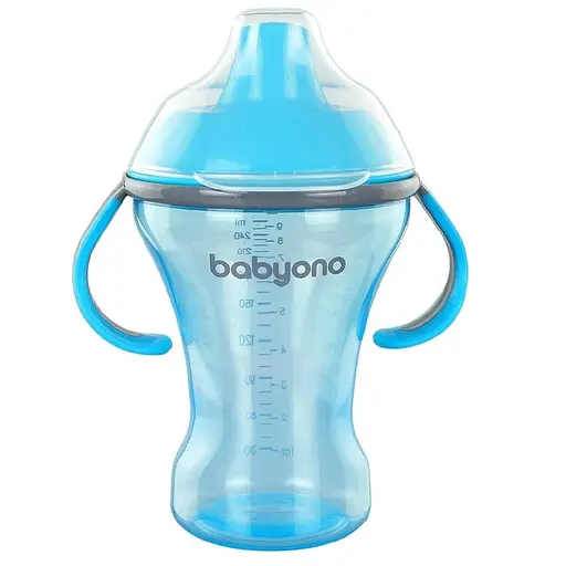 Поилка непроливайка с жестким носиком 260 мл. 6+ "Natural nursing" Babyono - фото 1