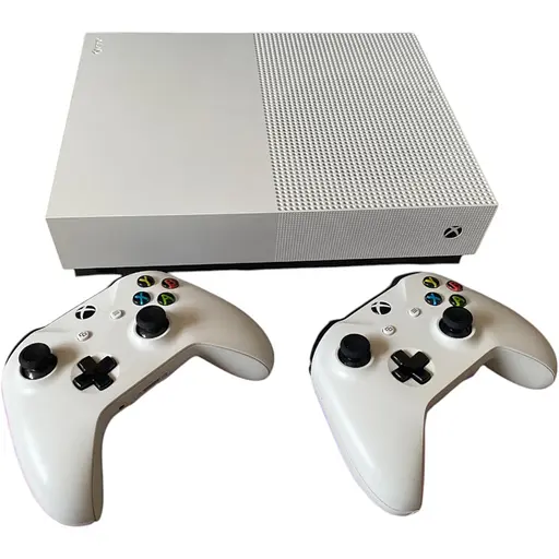 Стационарная игровая приставка Microsoft Xbox One S 1 ТВ (без дисковода) + 2 джойстика, Гарантия