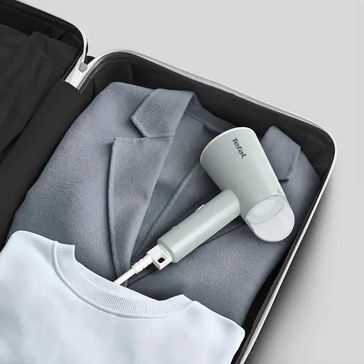 Tefal Отпариватель компактный Origin Travel, 1200Вт, 70мл, постоянный пар - 20гр, металлическая подошва, белый - фото 7