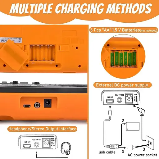Детский музыкальный инструмент 32 Мини-игрушечная клавиатура для фортепиано - фото 5