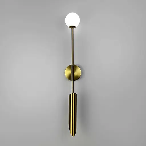 Бра з білим матовим плафоном у видовженому корпусі 70х11 см Арт. W1826 Line F - фото 5