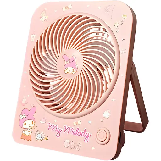 Детский настольный USB-вентилятор My Melody розовый (6830A)