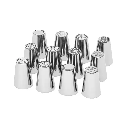 Набор из 12 кондитерских насадок из нержавеющей стали, Kitchen Master 87803 - фото 4