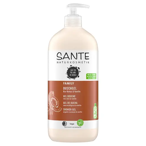 БІО-Гель для душу Кокос та Ваніль для всієї родини SANTE 950 мл - фото 1