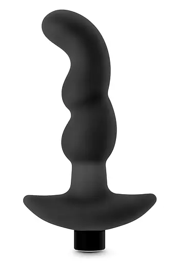 Стимулятор простати Anal Adventures Platinum Vibrating, 15.2 см чорний