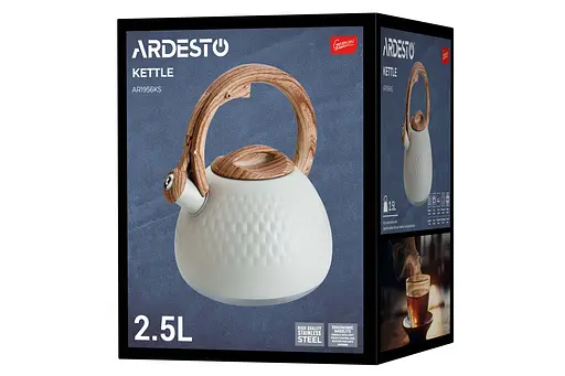 Чайник Ardesto Gemini 2.5 л нержавеющая сталь - фото 9