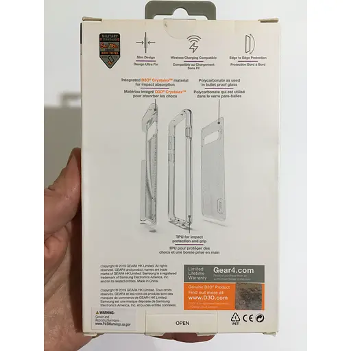 Протиударний чохол GEAR4 Battersea D3O для Samsung Galaxy S10 (6.1") Clear - фото 2