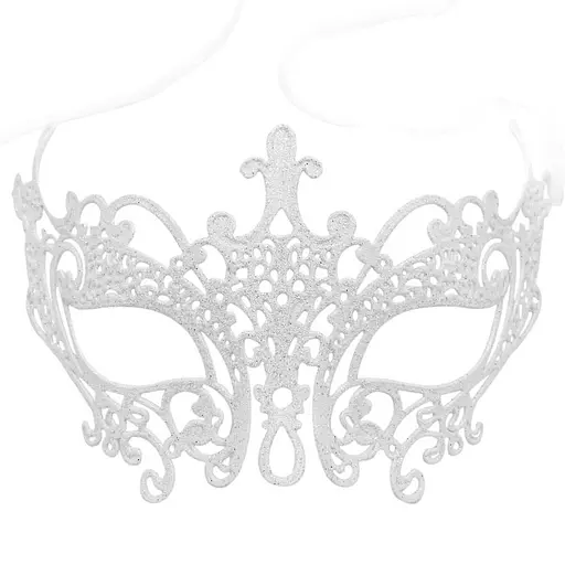 Елочная игрушка MIS LT Маска 18х10 см белый - фото 1