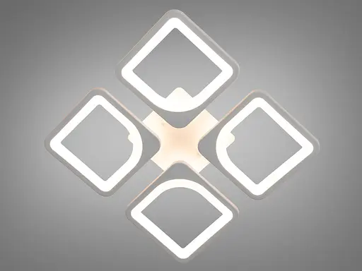 Світлодіодна люстра смарт світильник з ІЧ пультом та дімером, 60W - фото 2