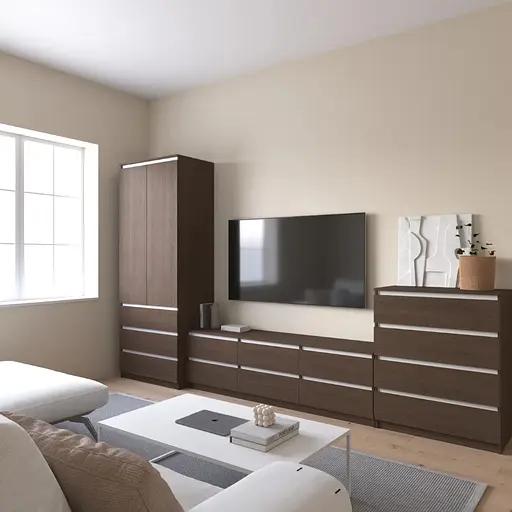 Комплект мебели в гостиную VAYS шкаф R-9, тумба R-12, комод R-4 - фото 4