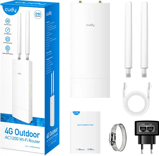 Маршрутизатор Cudy LT500 Outdoor, 4G LTE Cat 4 AC1200 Wi-Fi Router - фото 5