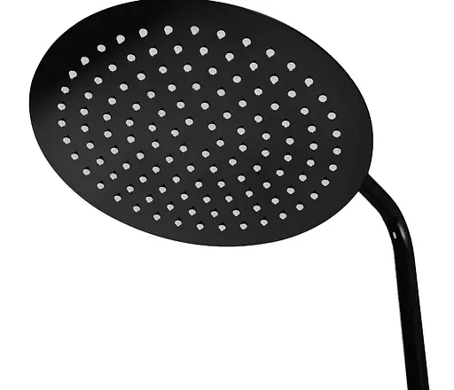 Душова система Rea Lungo black glossy з термостатом та виливом REA-P8763, Чорний матовий - фото 4