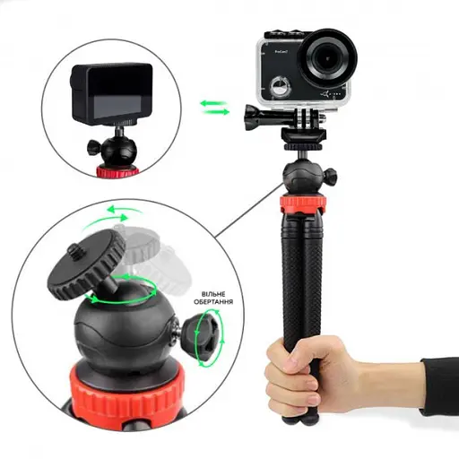 Екшн-камера Airon ProCam 7 Blogger Kit Black (4822356754790) [142000] - фото 7