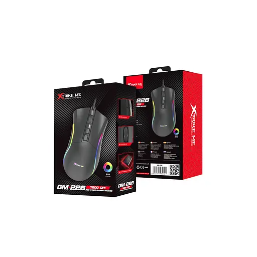 Мишка Xtrike ME GM-226 USB RGB Black (GM-226) - фото 8