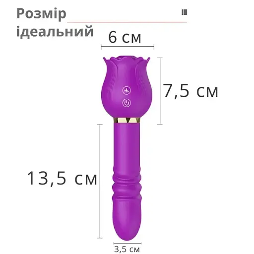 Вибратор I’MCUM Secret Rose Красный (IM-KXY262) - фото 5